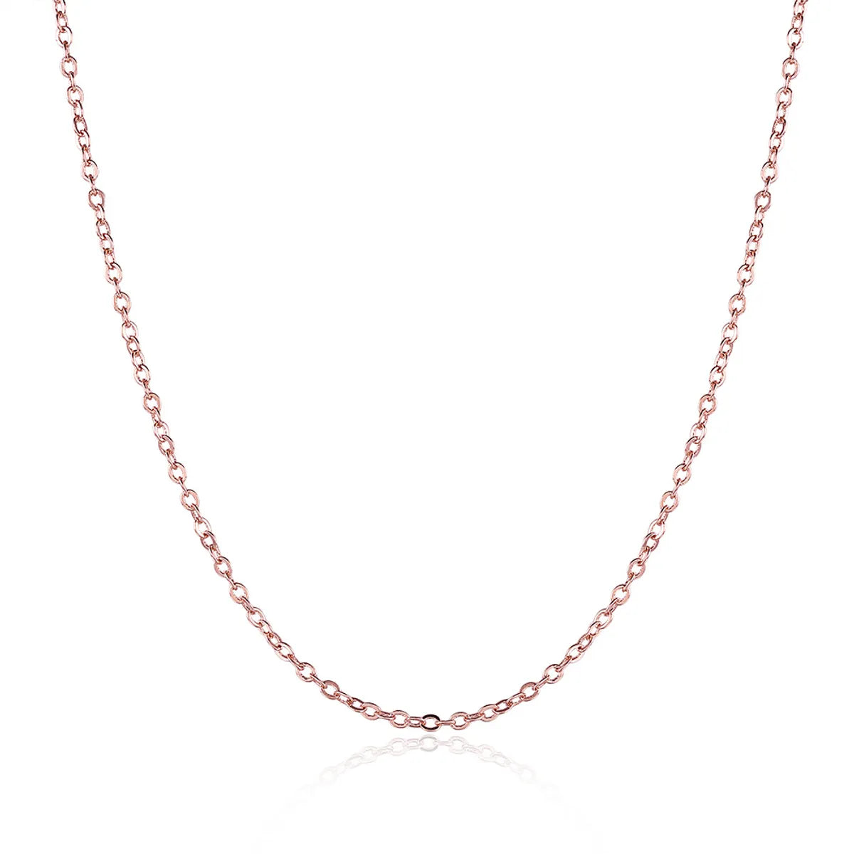 Simple Style Solid Color Stainless Steel Plating Necklace