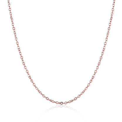 Simple Style Solid Color Stainless Steel Plating Necklace