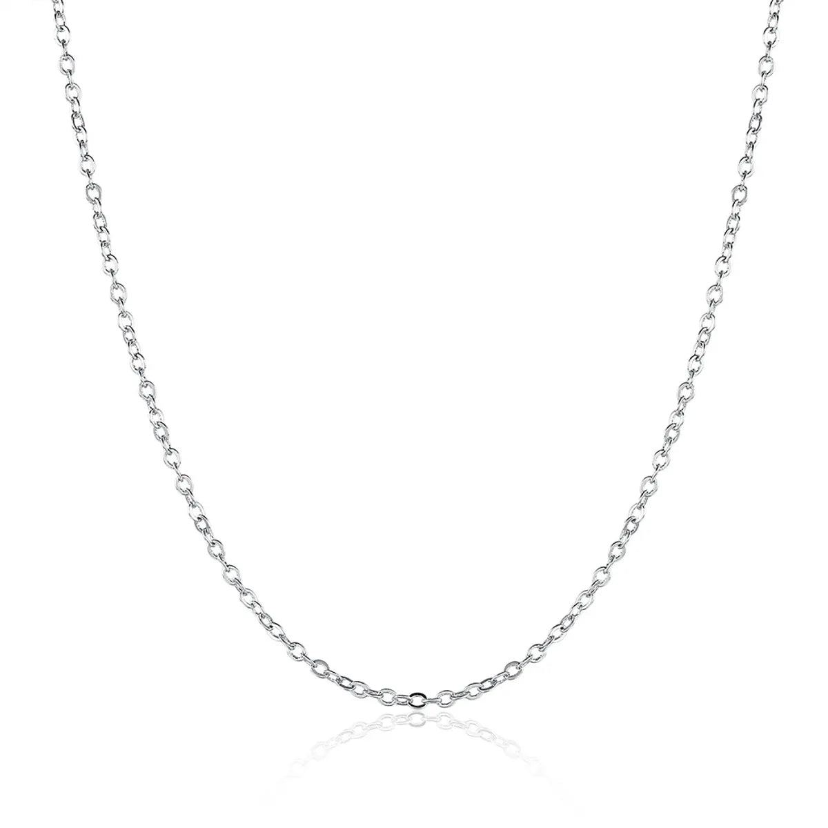 Simple Style Solid Color Stainless Steel Plating Necklace