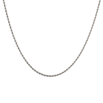 Simple Style Solid Color Stainless Steel Plating Necklace