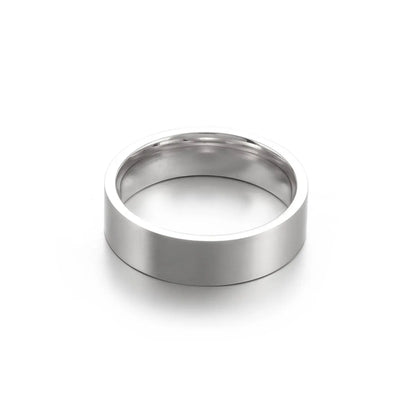 Simple Style Solid Color Stainless Steel Plating Rings 1 Piece