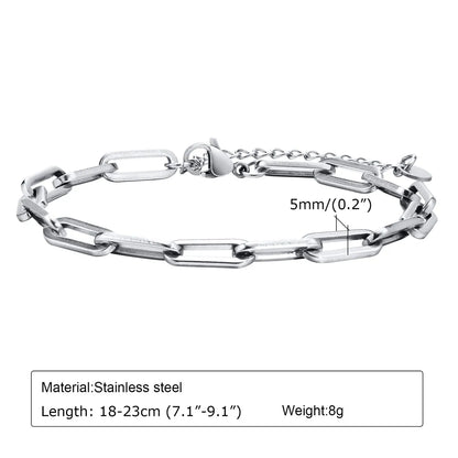 Simple Style Solid Color Stainless Steel Polishing Bracelets 1 Piece