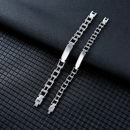 Simple Style Solid Color 304 Stainless Steel Polishing Plating Unisex Bracelets