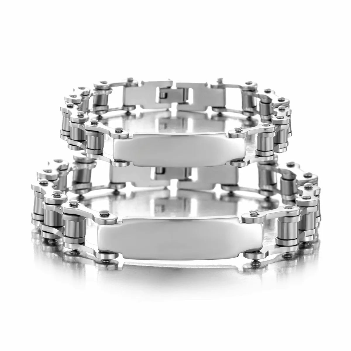 Simple Style Solid Color 304 Stainless Steel Polishing Plating Unisex Bracelets