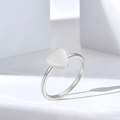 Simple Style Solid Color Stainless Steel Rings