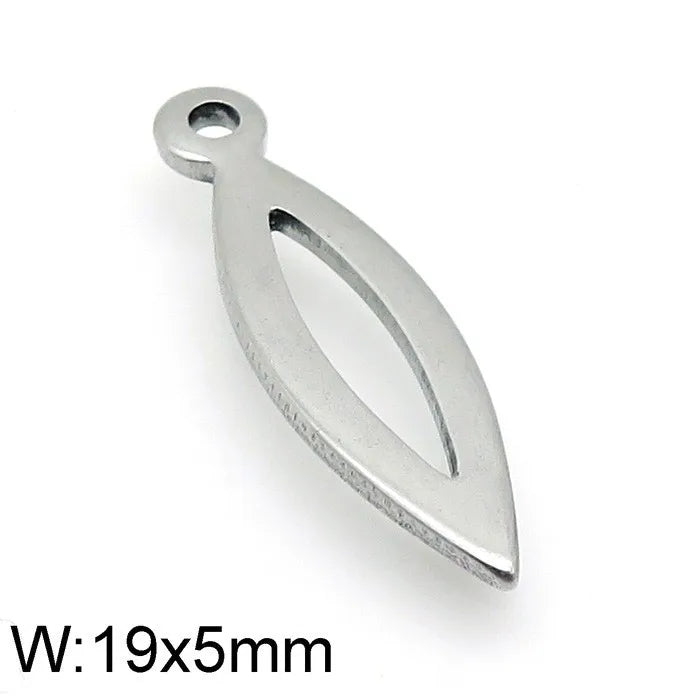 1 Piece Stainless Steel 18K Gold Plated Solid Color Pendant