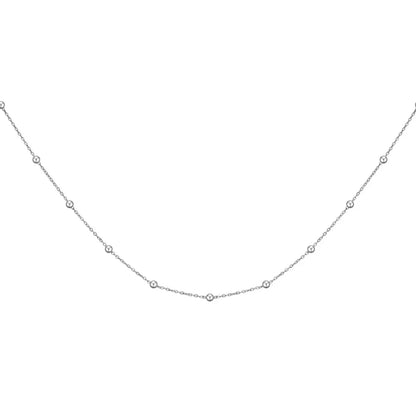 Simple Style Solid Color Stainless Steel Titanium Steel Plating Necklace