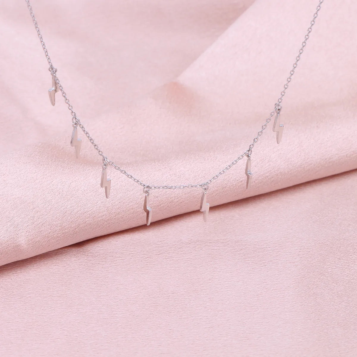 Simple Style Solid Color Sterling Silver Plating Gold Plated Necklace