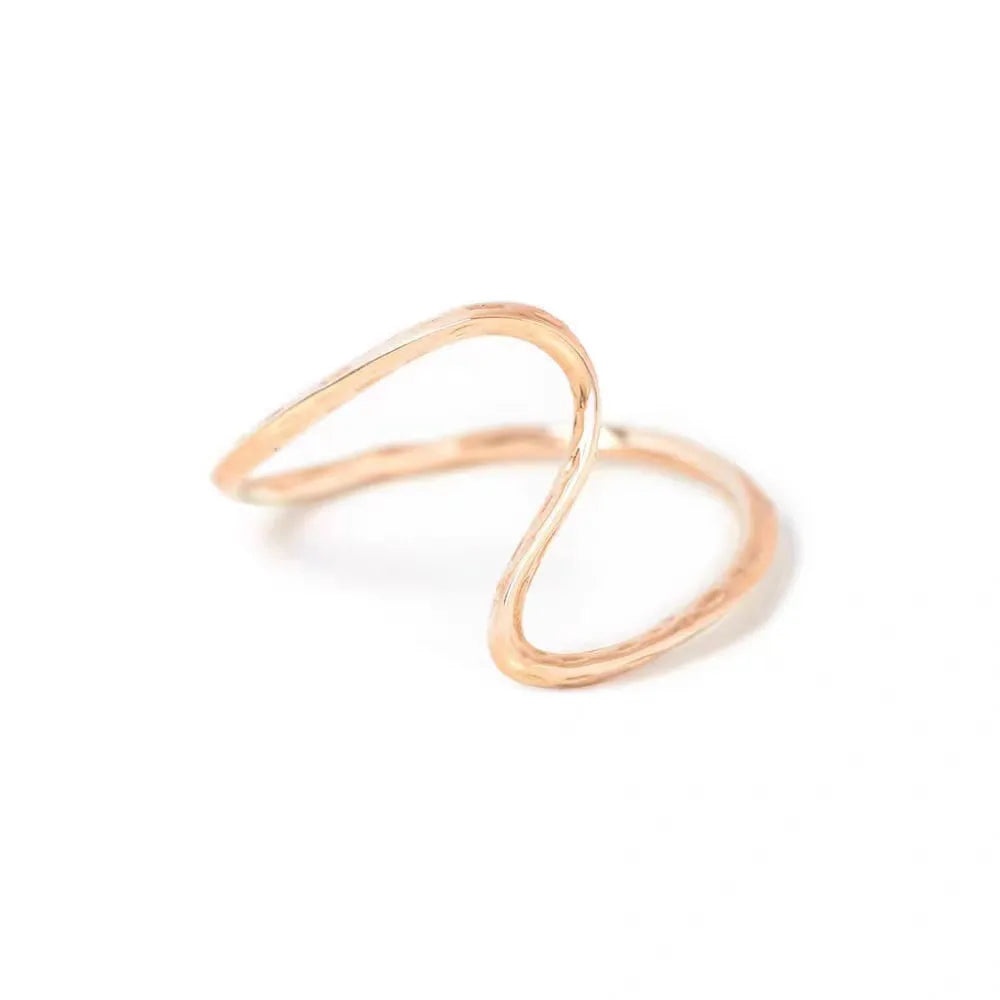 Simple Style Solid Color Sterling Silver Plating Gold Plated Rings