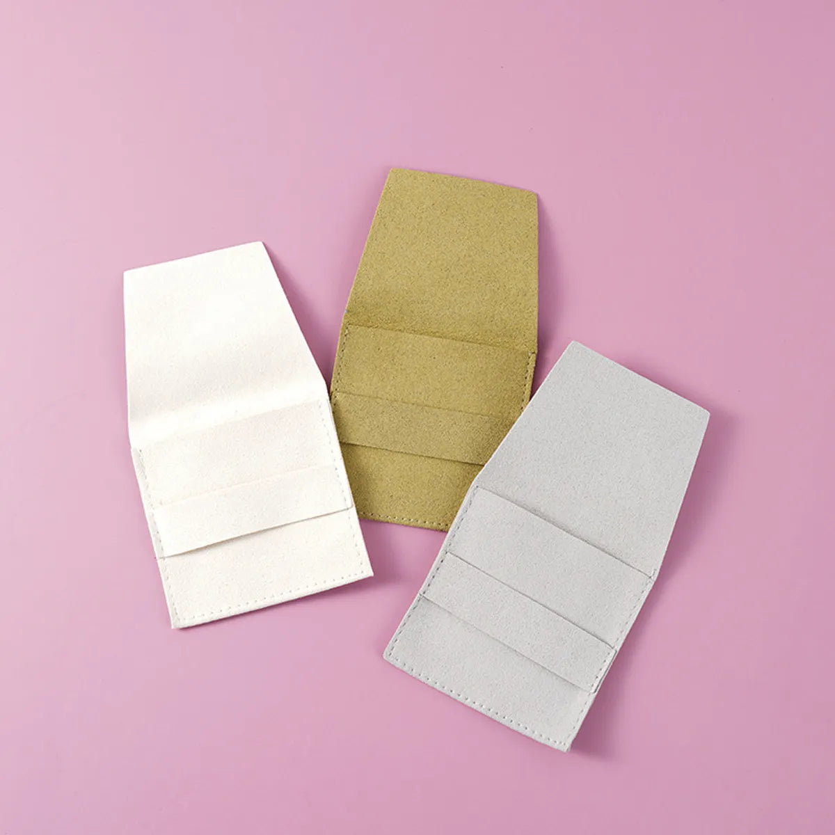 Simple Style Solid Color Superfine Fiber Jewelry Packaging Bags