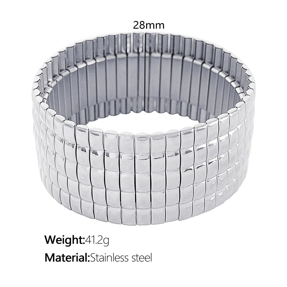 Simple Style Solid Color Titanium Steel Bangle In Bulk