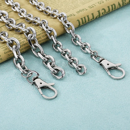 Simple Style Solid Color Titanium Steel Chain Bracelets