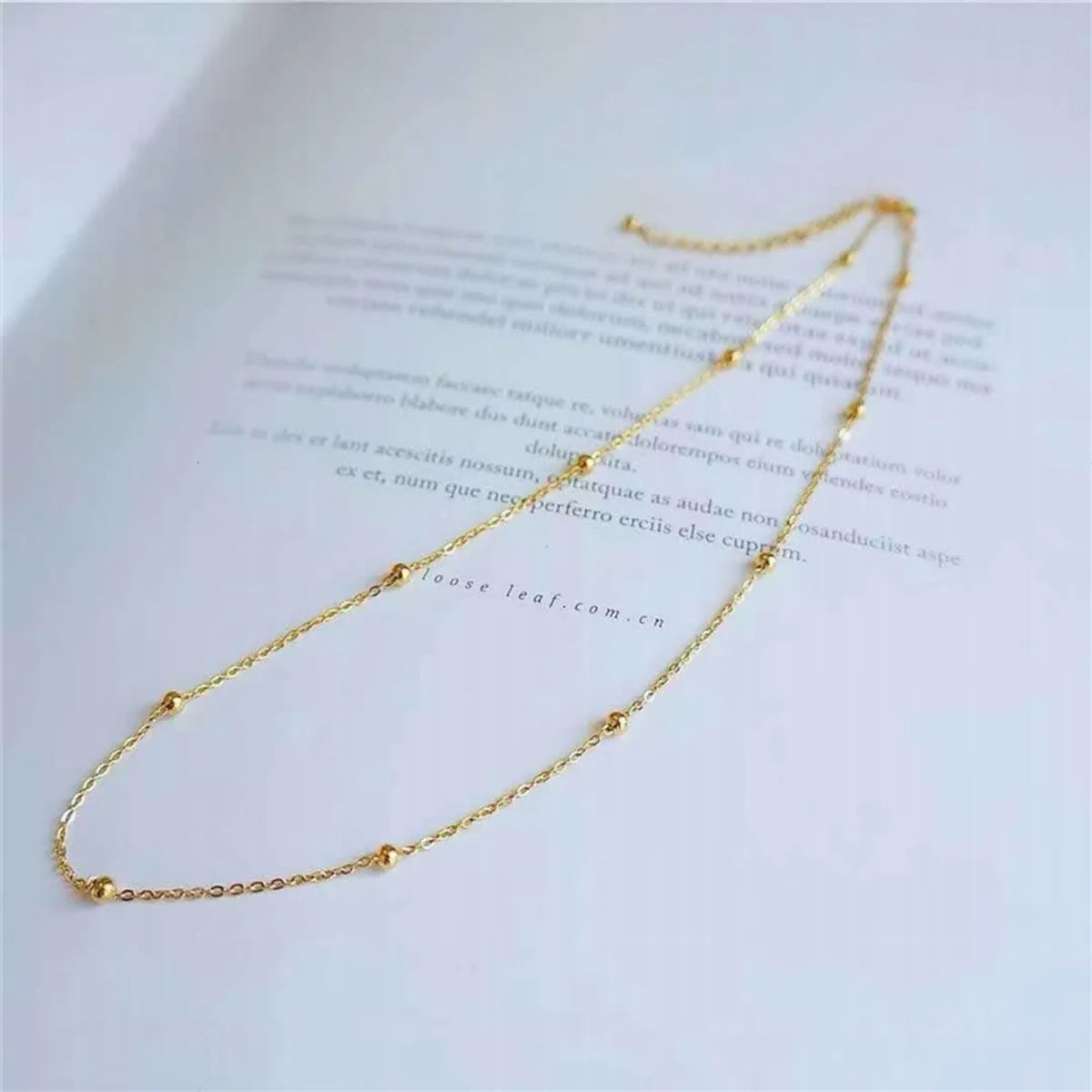 Simple Style Solid Color Titanium Steel Necklace 1 Piece