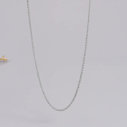 Simple Style Solid Color Titanium Steel Plating Necklace