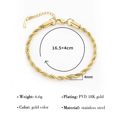 Simple Style Solid Color Titanium Steel Plating Bracelets 1 Piece