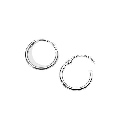 1 Piece Simple Style Solid Color Titanium Steel Plating Earrings