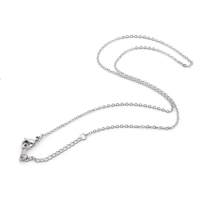 Simple Style Solid Color Titanium Steel Plating Necklace