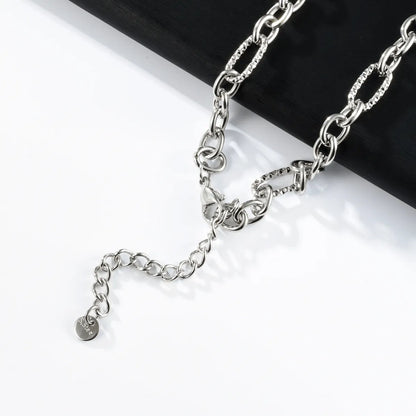 Simple Style Solid Color Twist Stainless Steel Plating 18K Gold Plated Women's Necklace