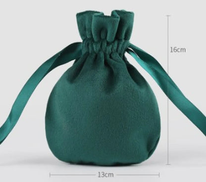 Simple Style Solid Color Velvet Jewelry Packaging Bags