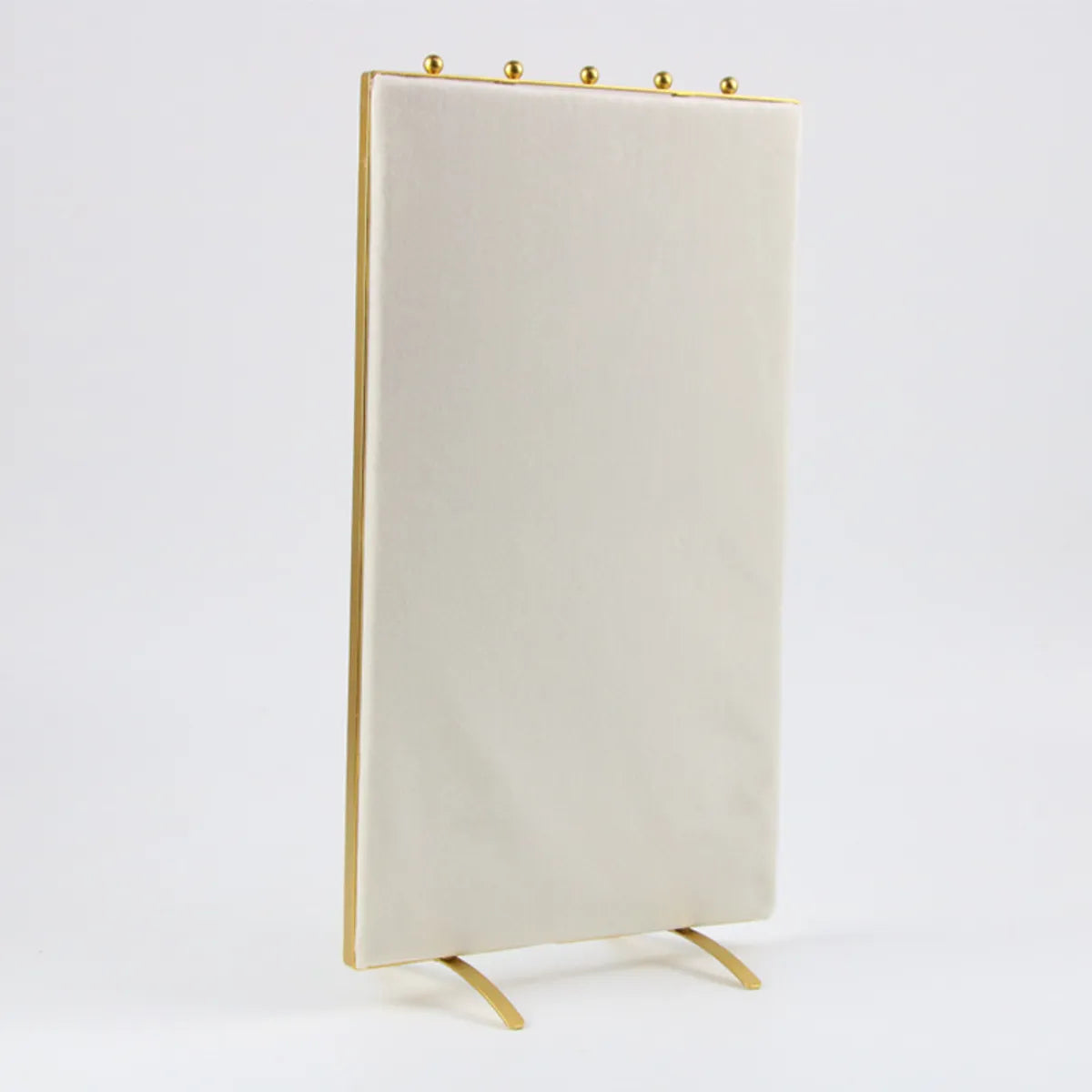 Simple Style Solid Color Velvet Metal Jewelry Rack