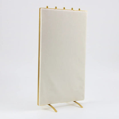 Simple Style Solid Color Velvet Metal Jewelry Rack