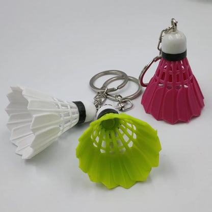 Simple Style Sports Badminton Plastic Unisex Bag Pendant Keychain