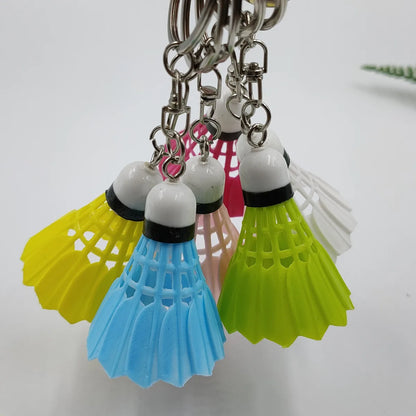 Simple Style Sports Badminton Plastic Unisex Bag Pendant Keychain