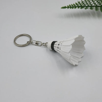 Simple Style Sports Badminton Plastic Unisex Bag Pendant Keychain