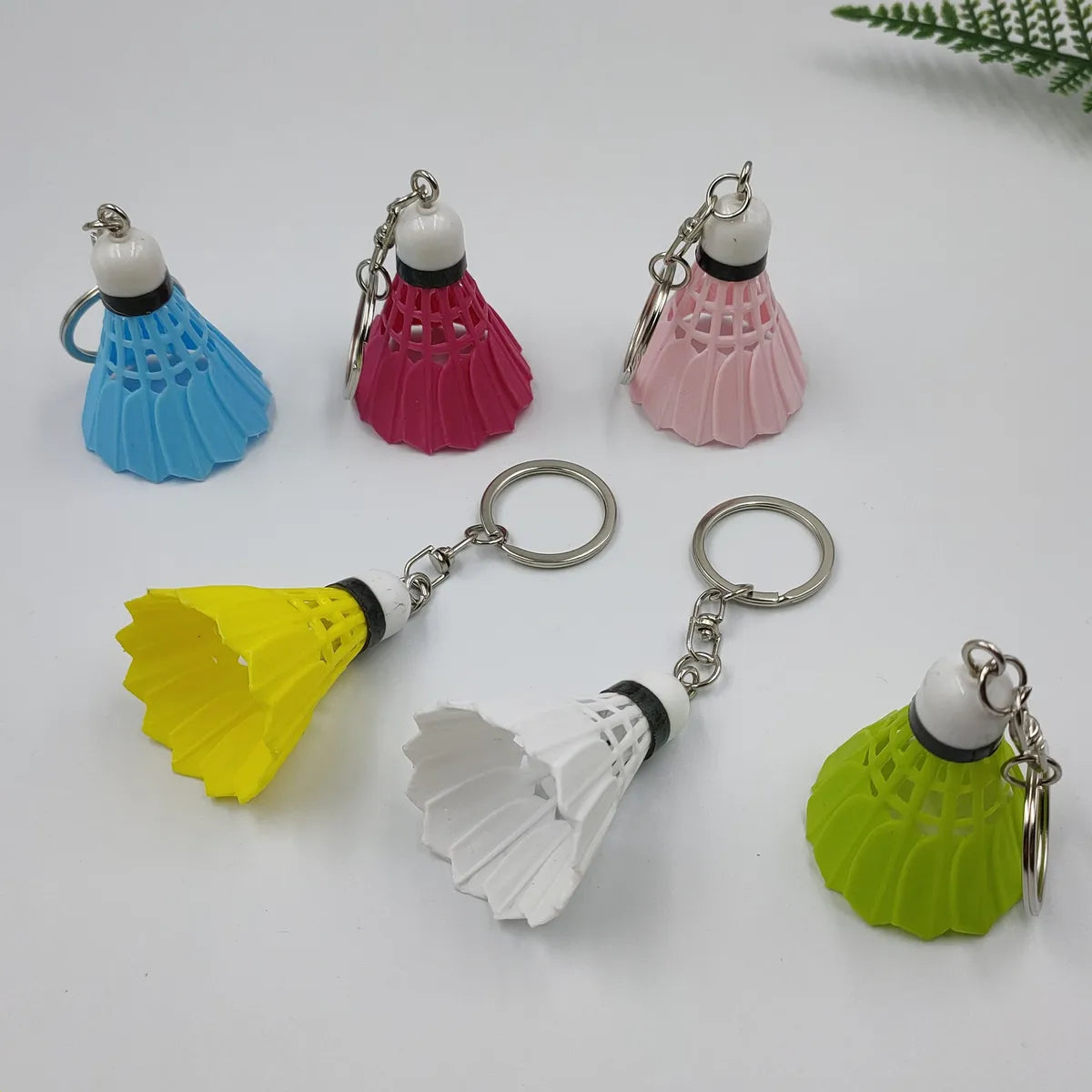 Simple Style Sports Badminton Plastic Unisex Bag Pendant Keychain