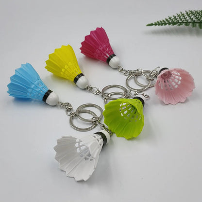 Simple Style Sports Badminton Plastic Unisex Bag Pendant Keychain