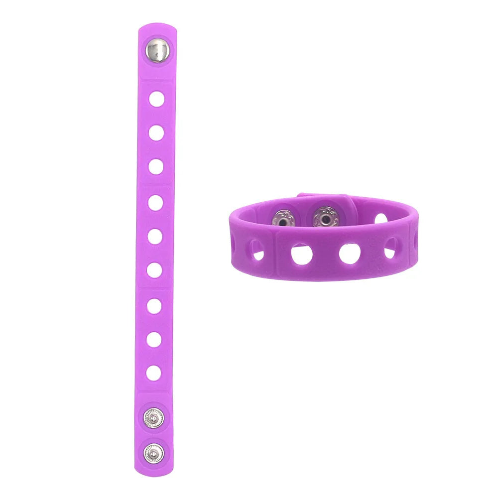 Simple Style Sports Geometric Silica Gel Unisex Wristband