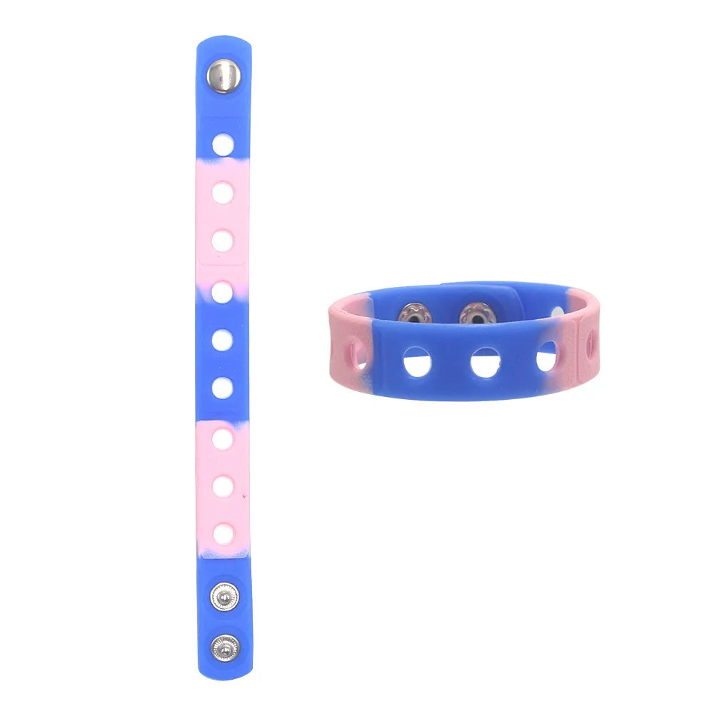 Simple Style Sports Geometric Silica Gel Unisex Wristband