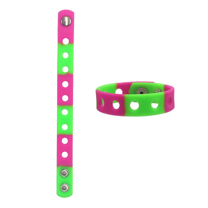 Simple Style Sports Geometric Silica Gel Unisex Wristband