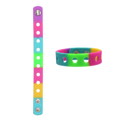 Simple Style Sports Geometric Silica Gel Unisex Wristband