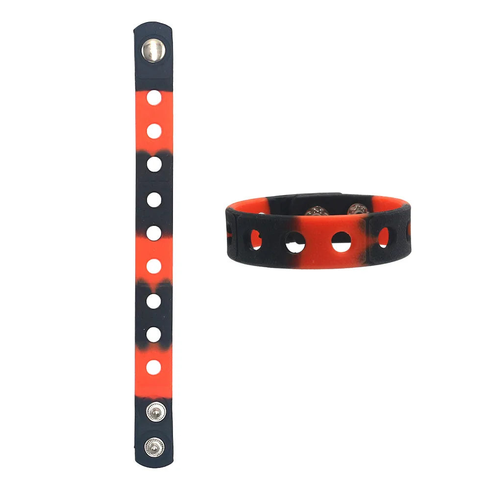 Simple Style Sports Geometric Silica Gel Unisex Wristband