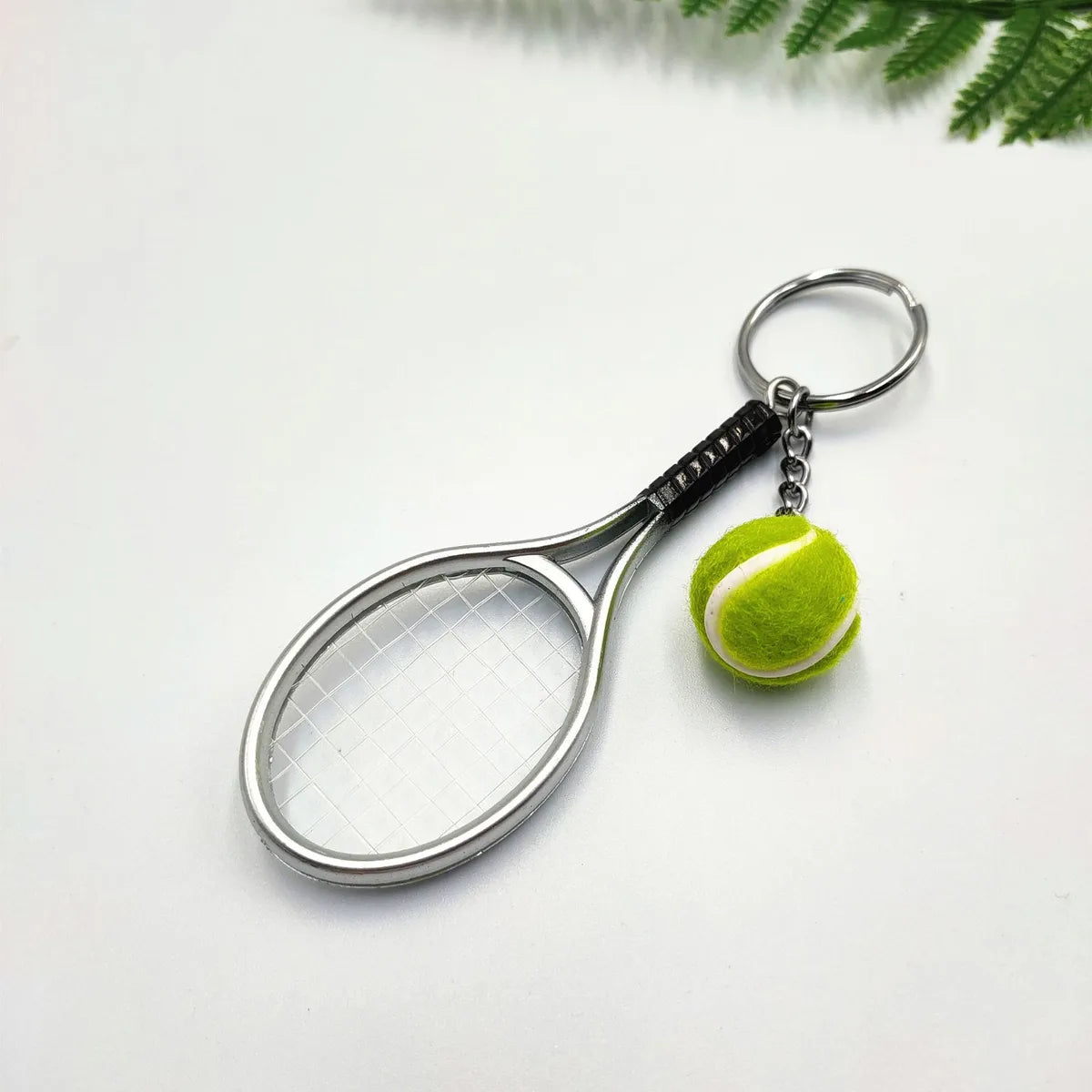 Simple Style Sports Tennis Racket Plastic Unisex Bag Pendant Keychain