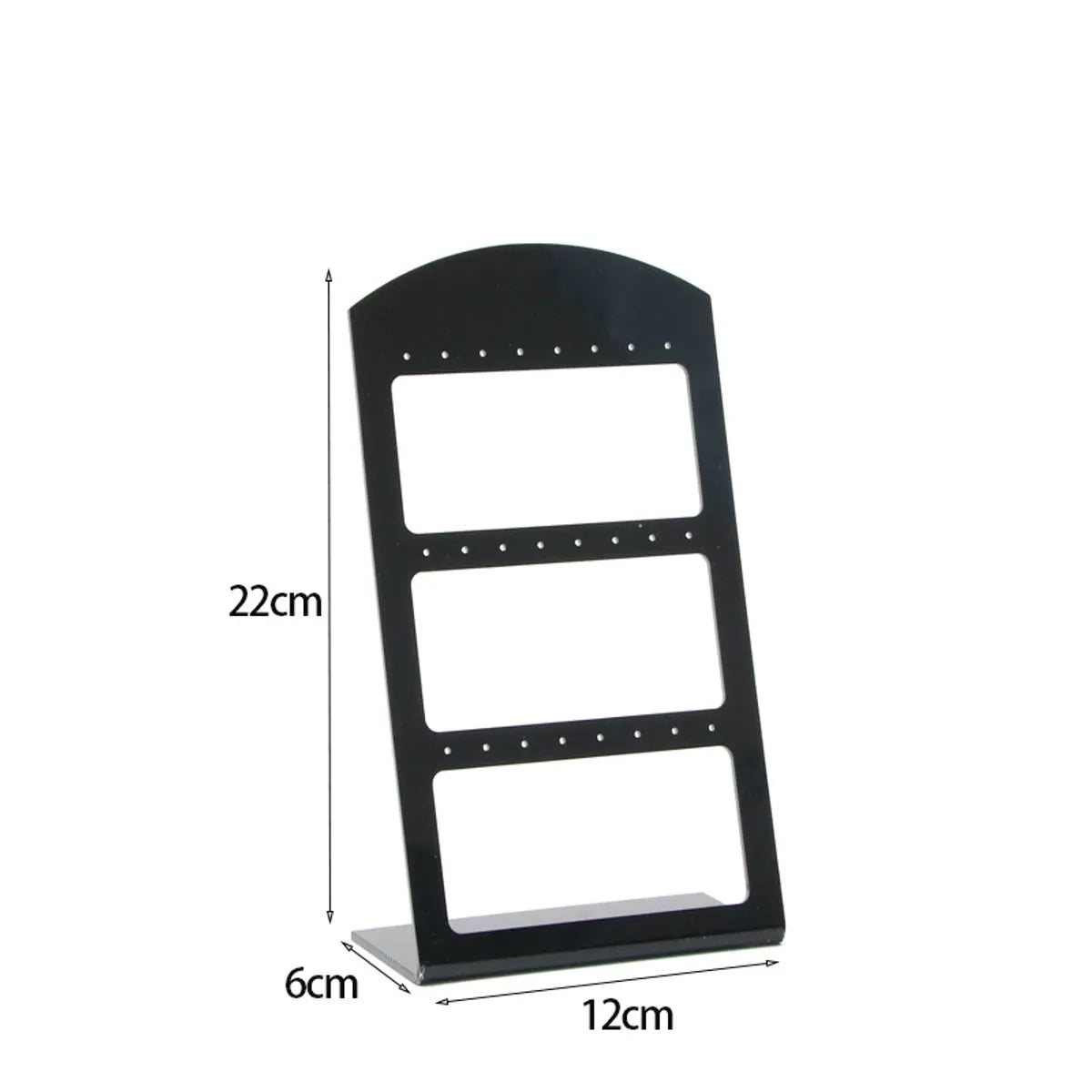 Simple Style Square Arylic Hollow Out Jewelry Rack