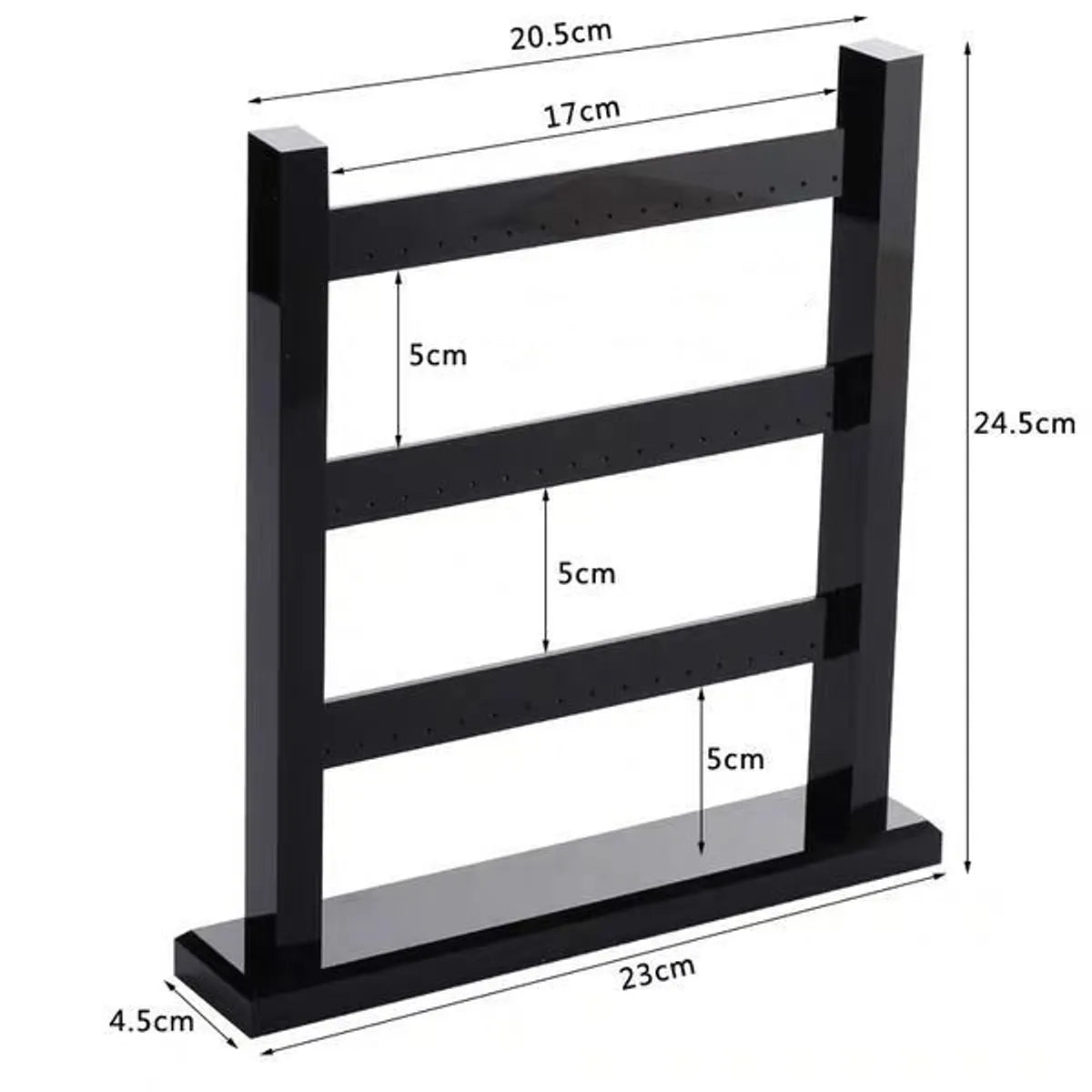 Simple Style Square Arylic Jewelry Rack