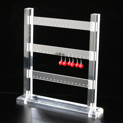 Simple Style Square Arylic Jewelry Rack