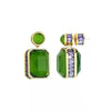 Simple Style Square Copper Inlay Zircon Earrings