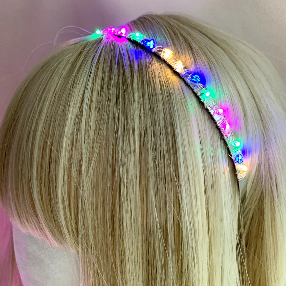 Simple Style Square Crystal Patchwork Hair Band