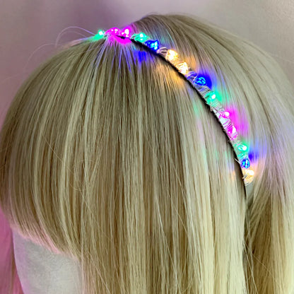 Simple Style Square Crystal Patchwork Hair Band