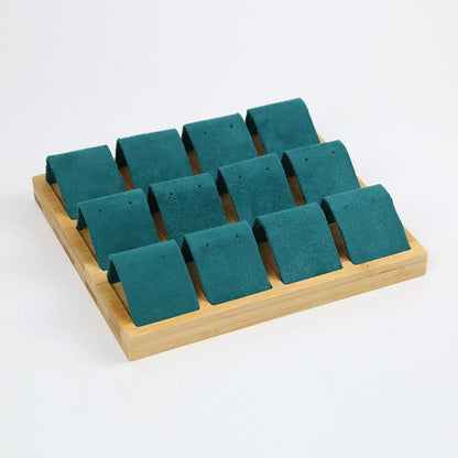 Simple Style Square Microfiber Jewelry Rack