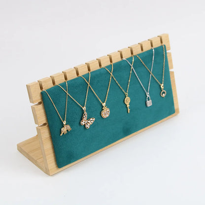 Simple Style Square Microfiber Jewelry Rack