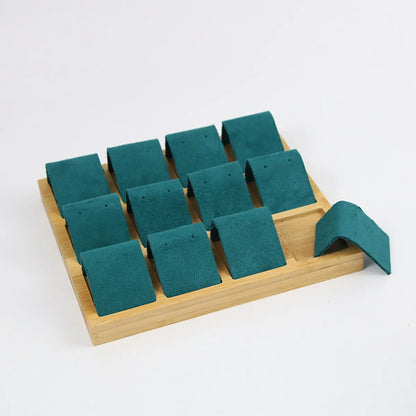 Simple Style Square Microfiber Jewelry Rack