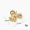 Simple Style Square Oval Heart Shape Metal Plating Hair Claws 1 Piece