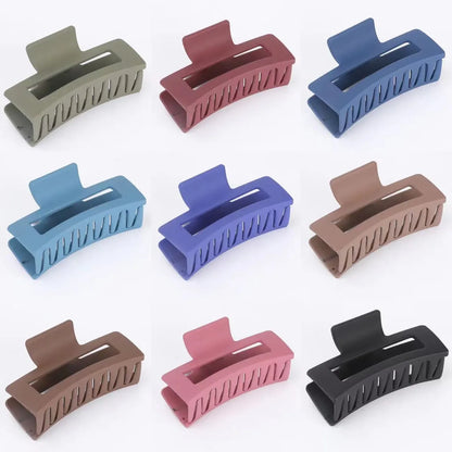 Simple Style Square Plastic Stoving Varnish Hair Claws