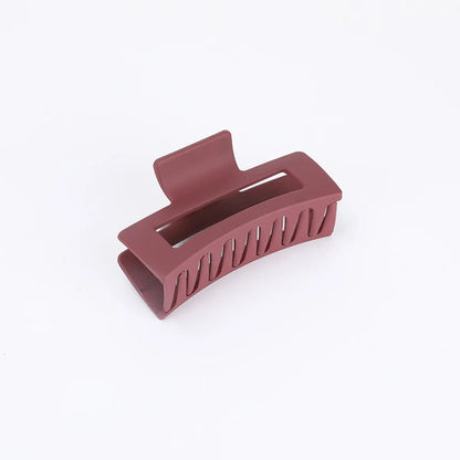 Simple Style Square Plastic Stoving Varnish Hair Claws