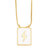 Simple Style Square Star Moon Copper 18k Gold Plated Pendant Necklace In Bulk