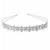 Girl'S Simple Style Square Waves Metal Inlay Rhinestones Pearl Hair Band